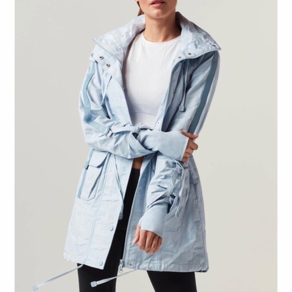 Blanc Noir Camo Anorak Light Blue Rain Jacket - Picture 6 of 15